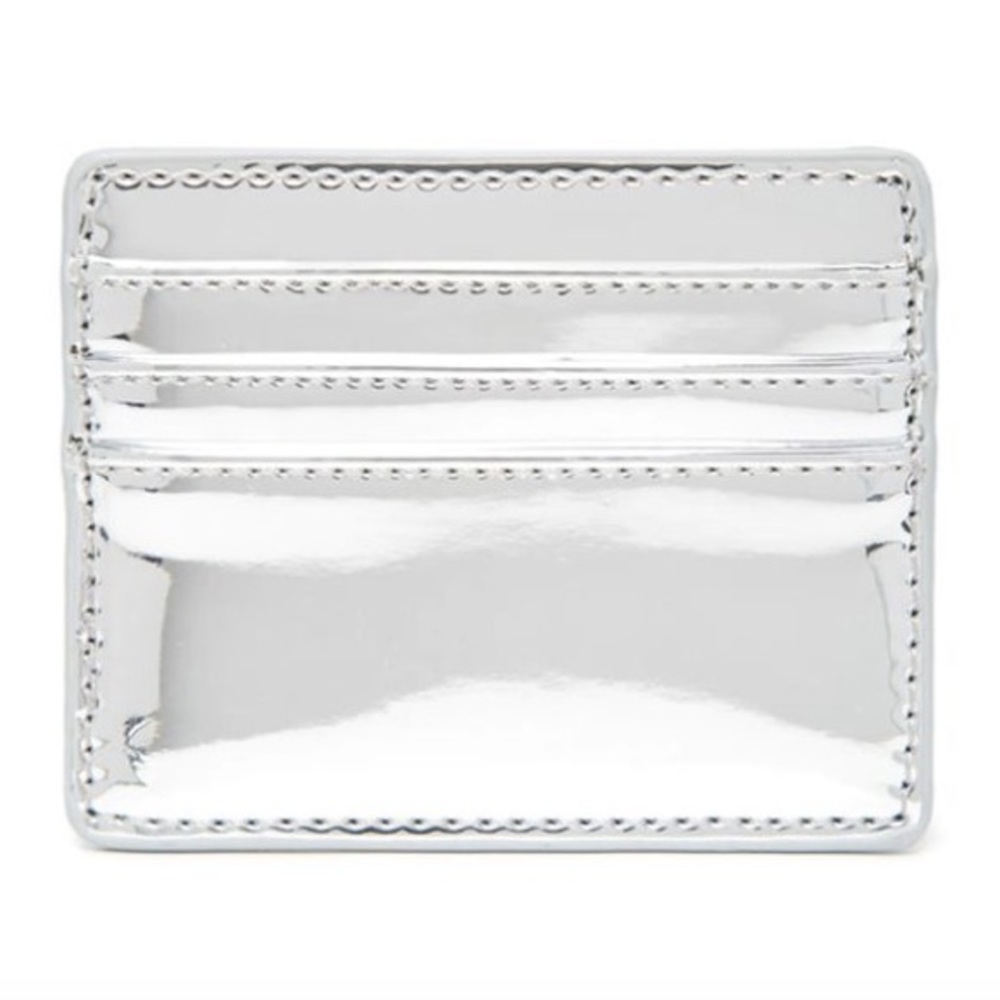 Silver Metallic Card Holder